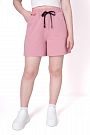 Трикотажные шорты для девочки Mevis розовые 5106-05