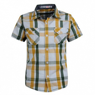 Рубашка с коротким рукавом Венгрия желтый BCS-4628 - ціна