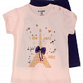 Комплект для дівчинки футболка та бриджі Benna Paris рожевий - ціна