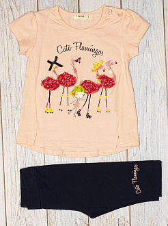 Комплект Breeze Cute Flamingos персиковий 13490 - фото