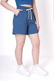 Трикотажные шорты для девочки Mevis синий индиго 5106-06
