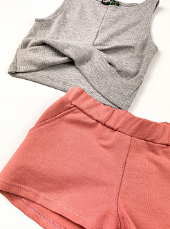 Літні шорти для дівчинки Фламінго темно-рожеві 979-325 - світлина