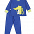 Утеплення піжама для хлопчика Фламінго Динозавр синя 109-312 - ціна