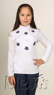 Блузка трикотажна для дівчинки Mevis молочна 1962 - ціна