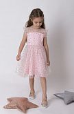 Нарядное платье для девочки Mevis розовое 4299-01