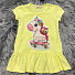 Трикотажне плаття для дівчинки Barmy Єдиноріг з совою жовте 0161 - ціна