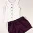 Літні шорти для дівчинки Фламінго фіолетові 979-325 - світлина