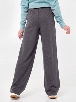 Трикотажні брюки-палаццо для дівчинки SMIL сірі 115495 - світлина