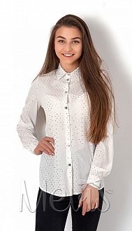 Блузка для дівчинки Mevis Стрілочки молочна 2912-02 - ціна