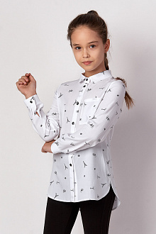 Блузка для девочки Mevis белая 3426-01 - ціна
