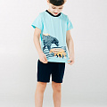 Комплект для мальчика (футболка+шорты) SMIL Мечтатели бирюзовый 113254 - ціна