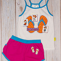 Комплект майка і шорти для дівчинки SMIL білий 113206 - фото