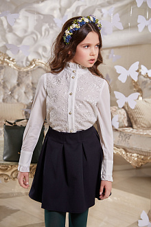 Блузка школьная SUZIE Николет белая БЛ-26709 - ціна