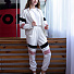 Спортивний костюм для дівчинки молочний 2310 - ціна