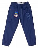 Утепленные брюки на махре для мальчика Hiwro синие 711
