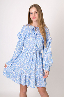 Сукня для дівчинки Mevis блакитна 5081-01 - ціна