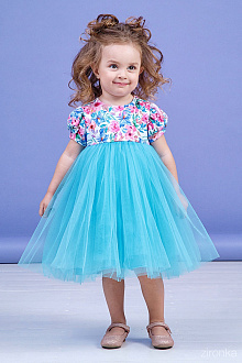 Нарядна сукня для дівчинки Zironka бірюзова 38-9003-2 - ціна