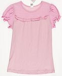 Блузка трикотажная с коротким рукавом Valeri tex розовая 1712-99-042