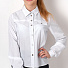 Блузка з довгим рукавом для дівчинки Mevis біла 2749-01 - ціна