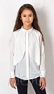 Блузка для девочки Mevis белая 2689-02