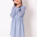 Плаття в горошок для дівчинки Mevis блакитне 3908-01 - ціна
