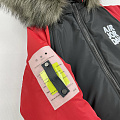 Зимова куртка для хлопчика Kidzo чорна з червоним 3310 - розміри