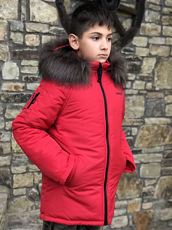 Зимова куртка для хлопчика Kidzo червона 3311 - ціна