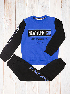 Спортивний костюм для хлопчика Breeze New York синій 13678 - ціна