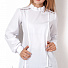 Блузка зі стійкою Mevis біла 2804-01 - ціна