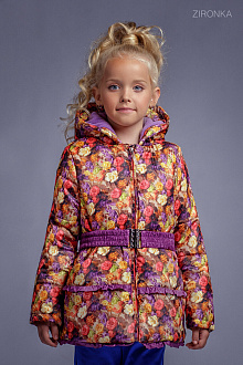 Демісезонна куртка єврозима для дівчинки Zironka фіолетова 2060-1 - ціна