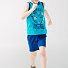 Комплект для мальчика (майка+шорты) SMIL Мечтатели бирюзовый 113253 - фото