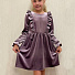 Оксамитова сукня для дівчинки Romashka Kids бузкова 2411 - ціна