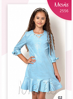 Нарядна плаття для дівчинки Mevis блакитне 2556-02 - ціна