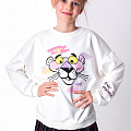 Світшот для дівчинки Mevis Pink Panther молочний 4302-01 - ціна