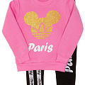 Утеплений костюм для дівчинки Міккі Paris рожевий - ціна