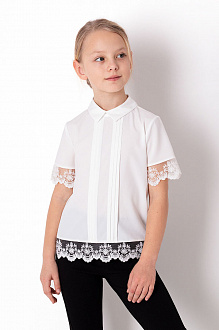 Блузка для дівчинки Mevis молочна 3716-02 - ціна