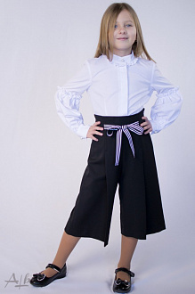 Шкільні брюки-кюлоти для дівчинки Albero сині 4030 - Київ