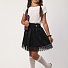 Школьная юбка с кружевом VDAGS Виктория черная - ціна