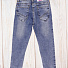 Стильные джинсы для девочки синие 90412 - фото