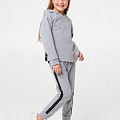 Утеплений спортивний костюм для дівчинки Smil сірий меланж 117326/117327 - картинка