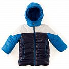 Куртка зимняя для мальчика Одягайко темно-синяя с голубым 2839О
