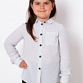 Блузка з довгим рукавом для дівчинки Mevis біла 3334-02 - ціна