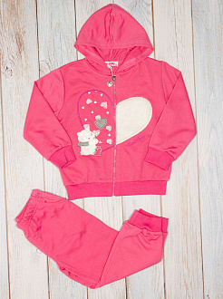 Спортивний костюм для дівчинки Glass Bear Серце рожевий 2128 - ціна