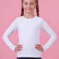 Блузка трикотажна з довгим рукавом Zironka біла 26-8026-1 - ціна
