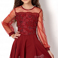 Ошатне плаття для дівчинки Mevis червоне 2559-04 - ціна