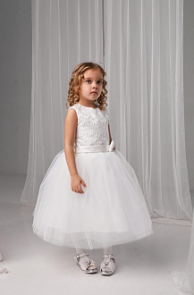 Святкова сукня для дівчинки Tair Kids молочна 103 - ціна