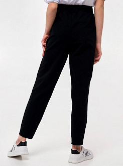 Трикотажні брюки з защипами для дівчинки SMIL чорні 115493/115494 - розміри