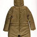 Куртка зимняя для девочки Одягайко хаки 20089 - фото