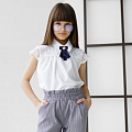 Блузка для дівчинки Tair kids біла 7941 - ціна