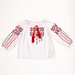 Вышиванка-блузка для девочки Украина Перлина красная 2348 - ціна